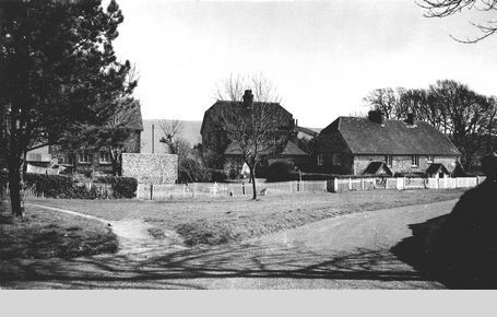 Cottages on Church Green, March 1944